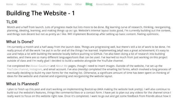 first post before Bootstrap first post before Bootstrap